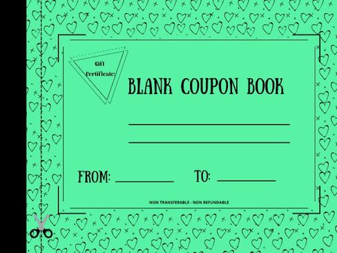 Blank Coupon Book: Perfect Gift - Blank Coupon Booklet to Fill In - 20 Blank Coupon for DIY Gift Certificate Voucher in Saudi Arabia