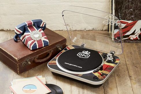 GPO Vintage British Union Jack Art Deco Rotary Push Button Telephone in Kuwait