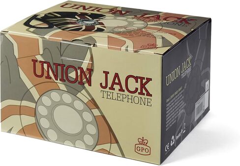 GPO Vintage British Union Jack Art Deco Rotary Push Button Telephone in Kuwait