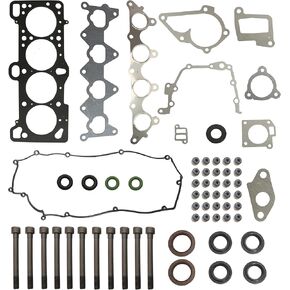 22311-26101 Cylinder Head Gasket Set with Head Bolt Kit, for Hyundai Accent 1.6L DOHC 16v 06-11, for Kia Rio 1.6L DOHC 16v 06-11#OE ES71023 HS26224PT-1, HS26224PT-2, 22211-26600, 22212-26050