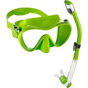 مجموعة الغطس تحت الماء من كريسي سكوبا - قناع غطس حر وأنبوب جاف للتنفس | إف1 & سوبرنوفا دراي: صُنِعت في إيطاليا in Kuwait