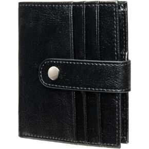 نساء من الجلد النحيف RFID محفظة bifold مع جيب عملة سحاب - حامل بطاقة ائتمان صغيرة الحد الأدنى (Peacock Blue)