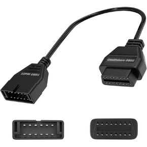 GM 12 PIN OBD1 إلى 16 PIN كابل محول OBD2 لسيارات GM مصنوعة قبل 1996 سيارات ، 12 دبوس OBD1 إلى 16 دبوس كابل محول المحول OBD2 للموصل التشخيصي GM 12 دبوس