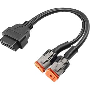 كابل الدراجات النارية OBD2 4Pin+6pin 2 في 1 لـ Harley Davidson 16 Pin to 4 Pin 6 Pin Scan