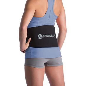 ActiveWrap Ice Pack Wrap with Reusable Gel Packs – for Sciatica and Lower Discomfort, Flexible Gel for Recovery, Large Compress for Back and Hip Support, Hot & Cold Compression Wrap