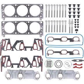 NewYall 3.4L Engine Cylinder Head Gasket Set with Bolts for Chevrolet Equinox 3.4L 2005-2009, Pontiac Torrent 3.4L 2005-2009