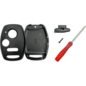 Key Fob Shell Case Replacement for Honda Accord Crosstour Civic Odyssey Fit CR-V CR-Z Key Fob Cover with Screwdriver (Black) in Kuwait
