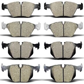 Front Rear Ceramic Brake Pads Set Fit For 2001 2002 2003 2004 2005 2006 BMW 330Ci BMW 330i 330xi