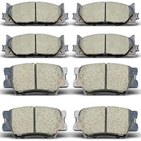 D1293 D1212 Front Rear Ceramic Brake Pads Set Fit For 2007 Toyota Camry Japan Built,For 2008-2017 Toyota Camry,For 2008-2018 Toyota Avalon,For 2007-2018 ES350,For 2013-2018Lexus ES300h