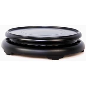 Goldy & Wendy Bamboo Wooden Black Stand Stand Stand Pivotable Display Base Trophy Trophy Base