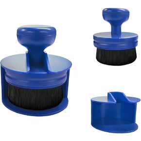 Car Tire Shine Applicator, Portable Wheel Tire Dressing Applicator Brush with Stand, High Density Soft Applicator Brush for Auto Detailing Cleaning, Car Accessories (Red & Black)