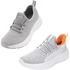 ZOVE Wide Toe Box Shoes Women Running Shoes Non-Slip & Women Wide Slip On Hands Free Tennis Sneakers Arch Support Size 8