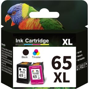 استبدال خرطوشة الحبر الأسود/ثلاثي الألوان المعاد تصنيعها من Aqepbzt لخراطيش الحبر HP Ink 63 63XL باللون الأسود واللون لطابعة HP OfficeJet 3830 4650 5255 Envy 4510 5020 4528 4513 Deskjet 1112 2130 in Kuwait