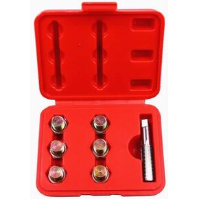 M15 x 1.5MM Oil Drain Plug Tap Thread Repair Kit Oil Pan Screws Rethread Tool
