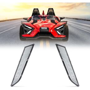 Kemimoto Lower Accent Light Kit متوافقة مع Polaris Slingshot S/SL/SLR/GT ، الجزء #2884606 ، مصابيح الإشارة المتراكبة أثناء النهار - 2pcs إكسسوارات مقلاع