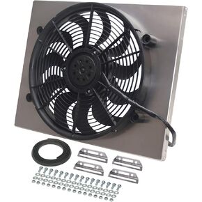 Derale 16822 High Outport Single Clasiator Fan ، Black
