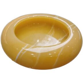Cigar Ashtrays Antique Marble Ashtray Natural Onyx Vintage Marble Cigarette Ashtray Gift (Yellow, 6.3")