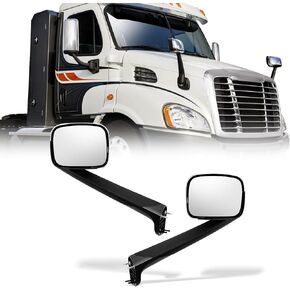 زجاج المرآة العلوي لشحن Cascadia ، الزجاج الرئيسي للمرآة الرئيسية مع حرارة صقيع ل Freightliner Cascadia 2008-2024