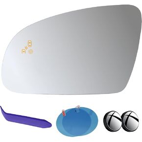 EAP Driver Side Mirror Glass Compatible with Hyundai KONA 2018-2023, Heated with Blind Spot 87611J9010