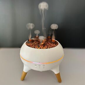 Essential Oil Humidifier by JOYFULNEST – Dancing Jellyfish Aromatherapy Diffuser with 7 LED Lights, 2 Mist Modes, Remote Control and Auto-Off Timer for Bedroom, Office, & Home Décor