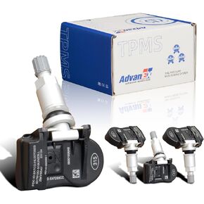مستشعر نظام مراقبة ضغط الإطارات 315 ميجا هرتز 4pcs ، TPMS متوافق مع كرايسلر 200/300 ، دودج أفنجر ، جيب جراند شيروكي ، ميتسوبيشي لانكر أوتلاندر يحل محل OE 68078861AA 68001696AB