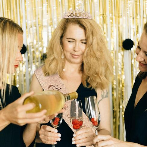 65th Birthday Sash and Crown for Women Rose Gold Tiara Crown and 65 & Fabulous Sash 65th Birthday Decorations for Women Gifts for Her in Saudi Arabia