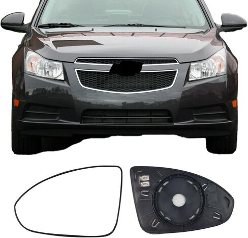 Passenger Side Mirror Replacement Glass for Chevrolet Cruze 2011-2016,Backing Plate Power Heated Right Side View Mirror Glass for Chevy Cruze 2011 2012 2013 014 2015 2016 in Saudi Arabia