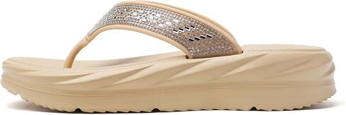 Women’s Flip Flops Arch Support Mid Platform Sandals Wedge Flip Flop Thong Slippers Chunky Slide Sandals in Kuwait