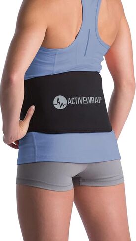 ActiveWrap Ice Pack Wrap with Reusable Gel Packs – for Sciatica and Lower Discomfort, Flexible Gel for Recovery, Large Compress for Back and Hip Support, Hot & Cold Compression Wrap in Kuwait