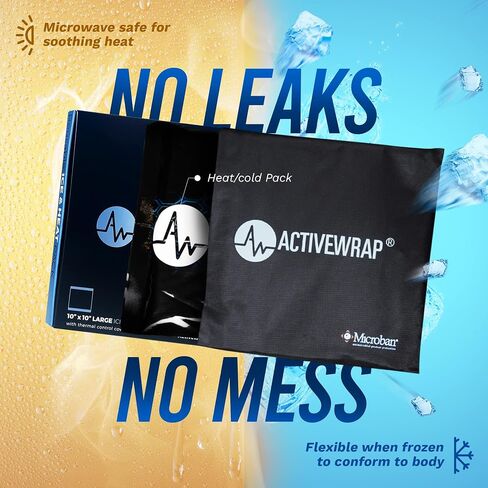 ActiveWrap Ice Pack Wrap with Reusable Gel Packs – for Sciatica and Lower Discomfort, Flexible Gel for Recovery, Large Compress for Back and Hip Support, Hot & Cold Compression Wrap in Kuwait