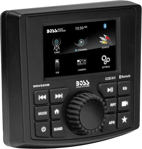 BOSS Audio Systems MGV550B Marine Gauge Reciever, Built-in Amp, Bluetooth in Kuwait