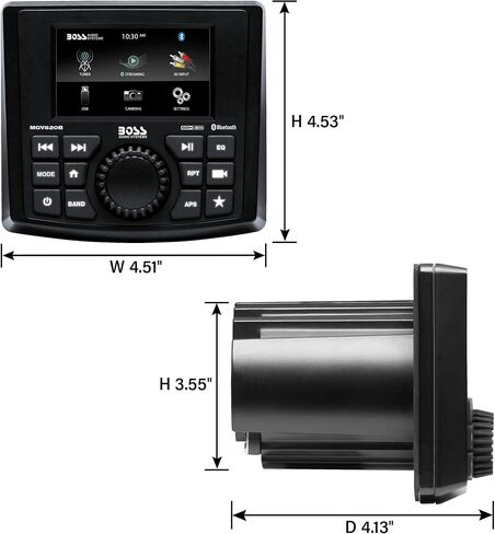 BOSS Audio Systems MGV550B Marine Gauge Reciever, Built-in Amp, Bluetooth in Kuwait
