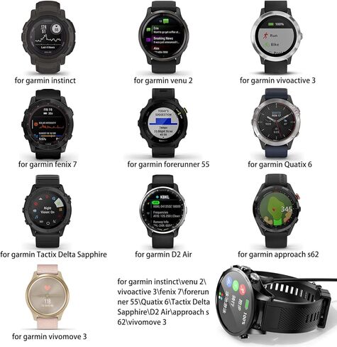 كابل شاحن لـ Garmin Fenix ​​7 7S 7X 6S 6 6X 5S 5 5X، كابل شحن USB بديل لشاحن Garmin Fenix ​​(3.3 قدم) in Kuwait