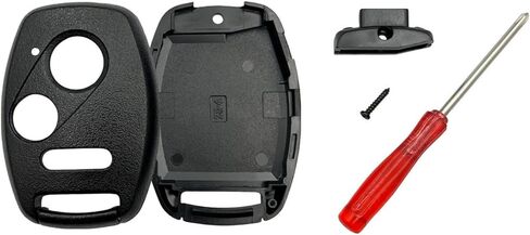 Key Fob Shell Case Replacement for Honda Accord Crosstour Civic Odyssey Fit CR-V CR-Z Key Fob Cover with Screwdriver (Black) in Kuwait