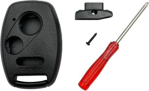 Key Fob Shell Case Replacement for Honda Accord Crosstour Civic Odyssey Fit CR-V CR-Z Key Fob Cover with Screwdriver (Black) in Kuwait