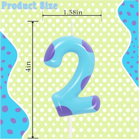 Number 1 Monster Theme Birthday Candles, 1 Candle Birthday Boy Girl Monster Cake Topper for Boys Girls Cartoon Theme Party Decorations in Kuwait