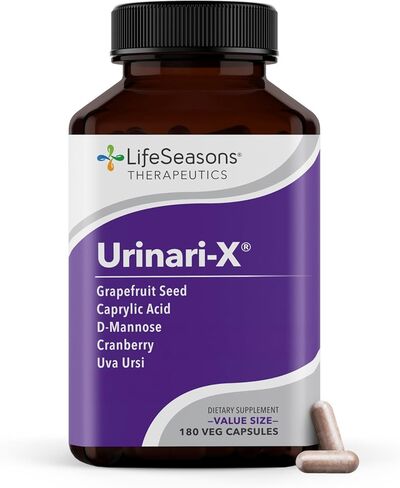 Urinari-X Extra Strength with Enhanced Comfort - Urinary Tract Support - Fast UTI Relief - Vitamin Supplement for Bladder Function - D-Mannose, Cranberry, Pinebark, Uva Ursi & Grapefruit - 90 Capsules in Saudi Arabia