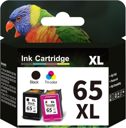 استبدال خرطوشة الحبر الأسود/ثلاثي الألوان المعاد تصنيعها من Aqepbzt لخراطيش الحبر HP Ink 63 63XL باللون الأسود واللون لطابعة HP OfficeJet 3830 4650 5255 Envy 4510 5020 4528 4513 Deskjet 1112 2130 in Kuwait