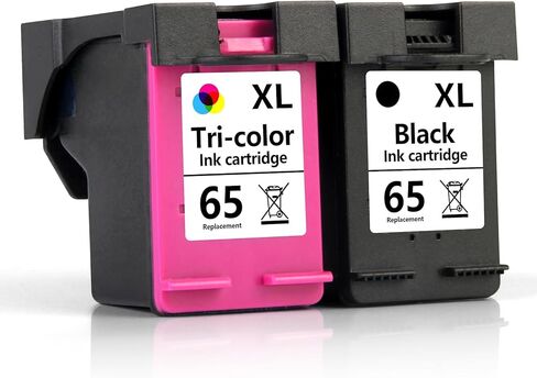 استبدال خرطوشة الحبر الأسود/ثلاثي الألوان المعاد تصنيعها من Aqepbzt لخراطيش الحبر HP Ink 63 63XL باللون الأسود واللون لطابعة HP OfficeJet 3830 4650 5255 Envy 4510 5020 4528 4513 Deskjet 1112 2130 in Kuwait