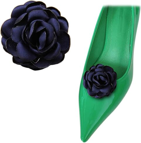 1 Pair Women Shoe Clips Vintage Flower Shoe Embellishment Detachable Wedding Party Shoe Accessories for DIY Crafts Decor in Kuwait