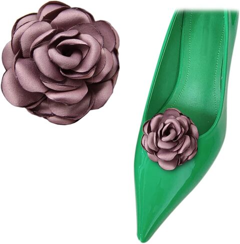 1 Pair Women Shoe Clips Vintage Flower Shoe Embellishment Detachable Wedding Party Shoe Accessories for DIY Crafts Decor in Kuwait