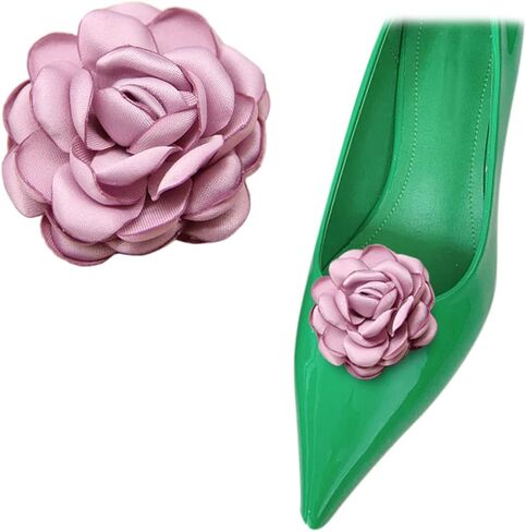 1 Pair Women Shoe Clips Vintage Flower Shoe Embellishment Detachable Wedding Party Shoe Accessories for DIY Crafts Decor in Kuwait
