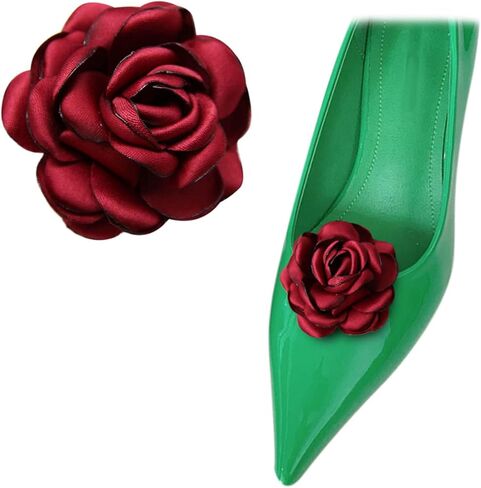 1 Pair Women Shoe Clips Vintage Flower Shoe Embellishment Detachable Wedding Party Shoe Accessories for DIY Crafts Decor in Kuwait