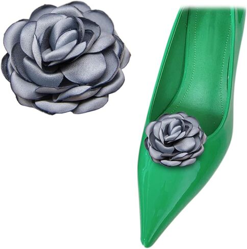 1 Pair Women Shoe Clips Vintage Flower Shoe Embellishment Detachable Wedding Party Shoe Accessories for DIY Crafts Decor in Kuwait