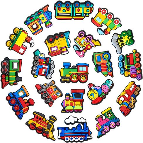 Cartoon car Shoe Charms Garden Shoes Accessories Kid's Party gifts Decorations For Adult Backpack in Saudi Arabia