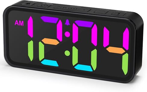 Alarm Clocks for Bedrooms Heavy Sleepers - Snooze for Deep Sleepers Adults Home Office, Digital Alarm Clock with Type-C Charging Port, Large Bold Number Display, Adjustable Alarm Volume and Dimmer in Saudi Arabia