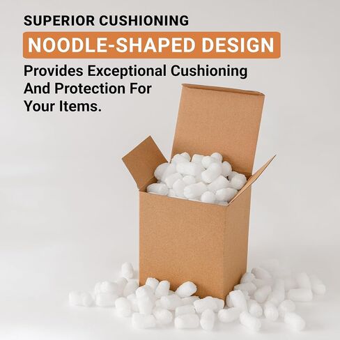 Aviditi 7NUTSW 7 Cubic Feet Loose Fill Packing Peanuts, White in Saudi Arabia