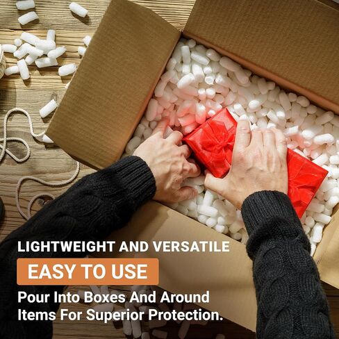 Aviditi 7NUTSW 7 Cubic Feet Loose Fill Packing Peanuts, White in Saudi Arabia