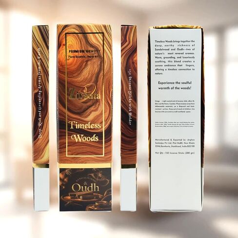 Serene Aura Incense Sticks – Lavender, Bakhoor & Zivamani (3 Fragrances) – 9" Charcoal-Free Agarbatti with Clay Holder – Eco-Friendly Packaging – 150 Sticks for Relaxation & Stress Relief in Saudi Arabia