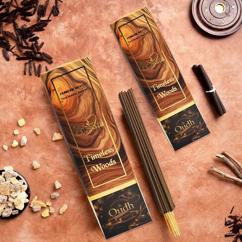 Serene Aura Incense Sticks – Lavender, Bakhoor & Zivamani (3 Fragrances) – 9" Charcoal-Free Agarbatti with Clay Holder – Eco-Friendly Packaging – 150 Sticks for Relaxation & Stress Relief in Saudi Arabia